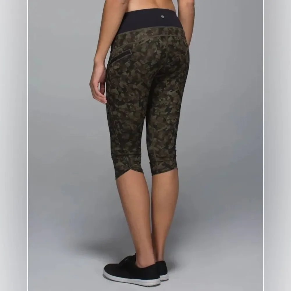 Lululemon Run Top Speed Crop Full-On Luxtreme Mystic Jungle Fatigue camo 4